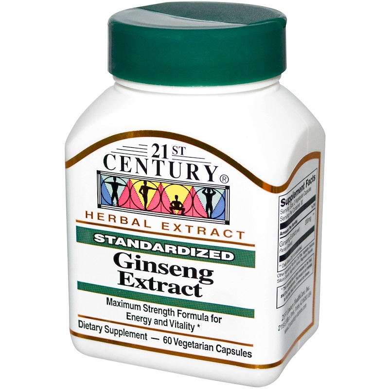 21st Century, Ginseng Extract, 60 Veggie Caps Herbs Blog