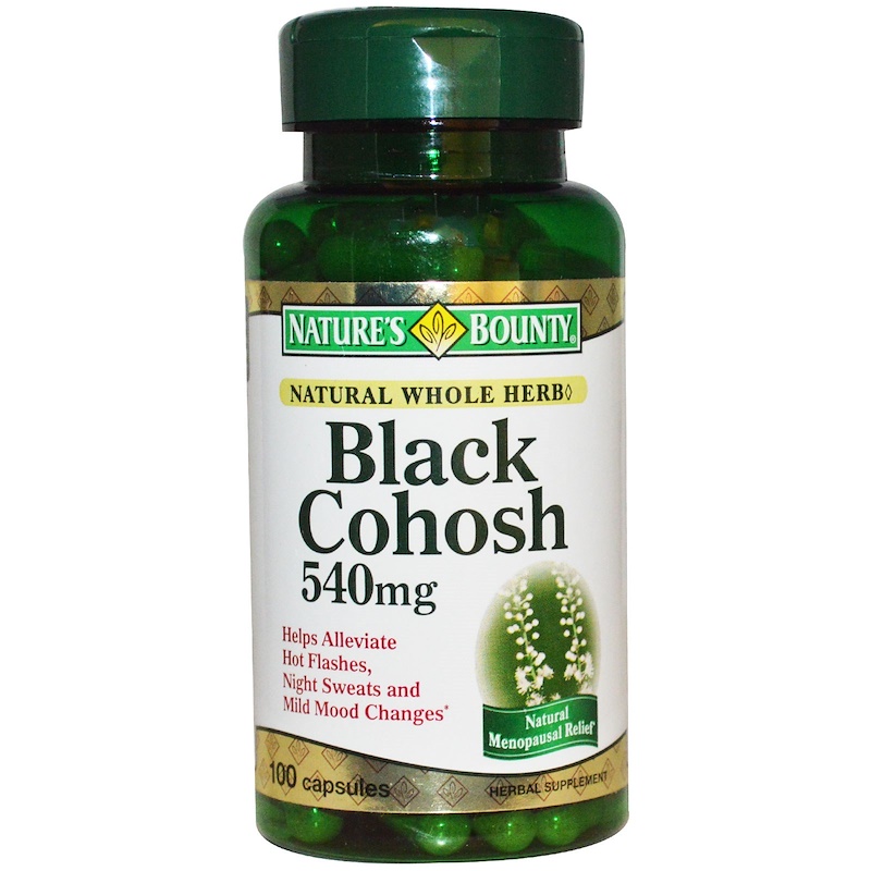 Nature’s Bounty, Black Cohosh, 540 mg, 100 Capsules Herbs Blog