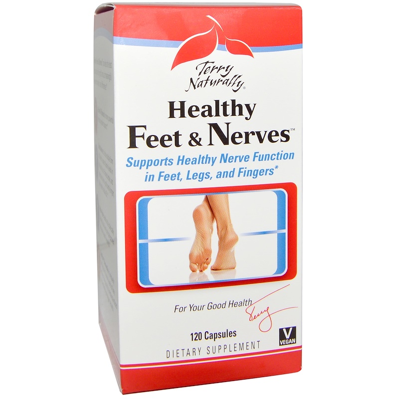 EuroPharma, Terry Naturally, Healthy Feet & Nerves, 120 Capsules